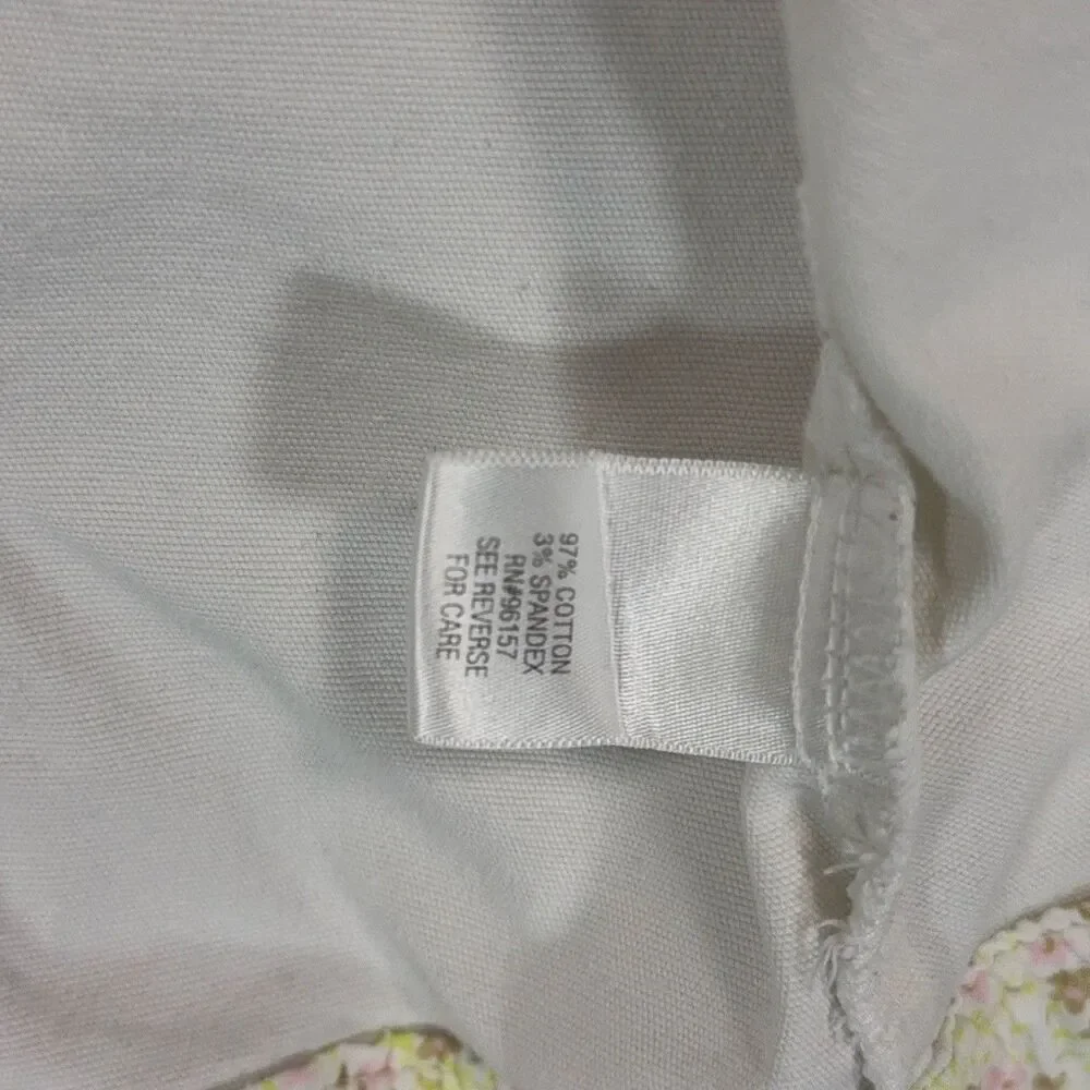 SO Women L White Denim Trucker Jacket Jean Crop Aesthetic Y2K Minimalist Chic - Picture 10 of 11